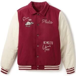 Disney Pluto Varsity Letter Jacket by Our Universe 95TH ANNIVERSARY NWT